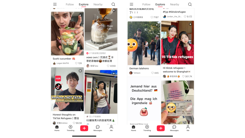 RedNote, Tiktok ban, little red book, social media, Xiaohongshu - Red note, die neue Social Media App